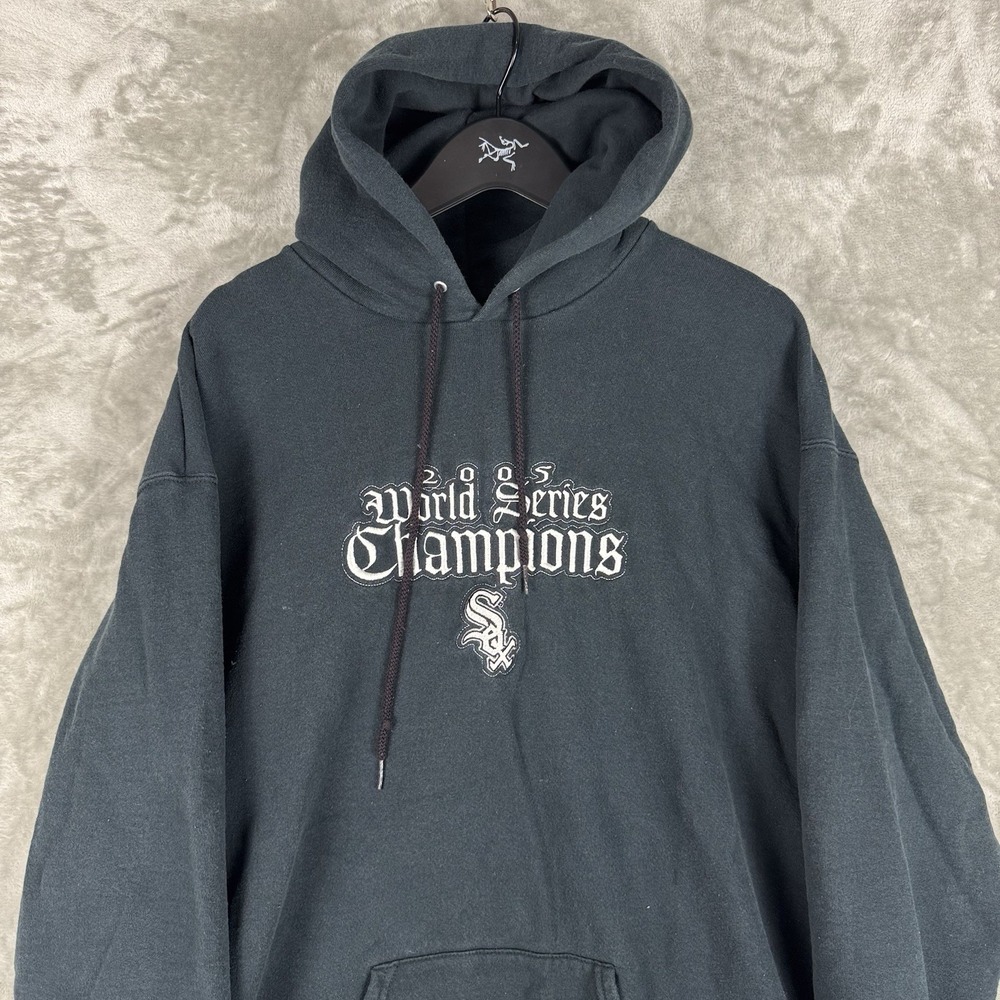 Vintage Y2K Chicago White Sox Baseball MLB Hoodie Sweatshirt Men's XL Champions